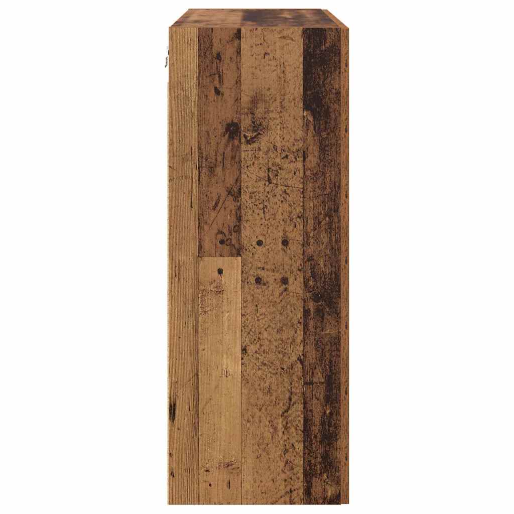 Wandgemonteerde Kasten 2 pcs Oud hout 69.5 x 34 x 90 cm