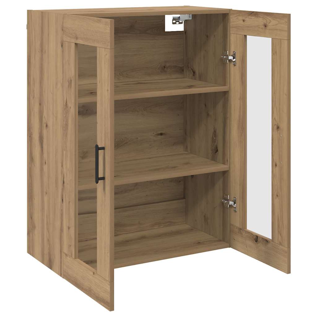 Wandgemonteerde Kasten 2 pcs artisanaal eikenkleurig