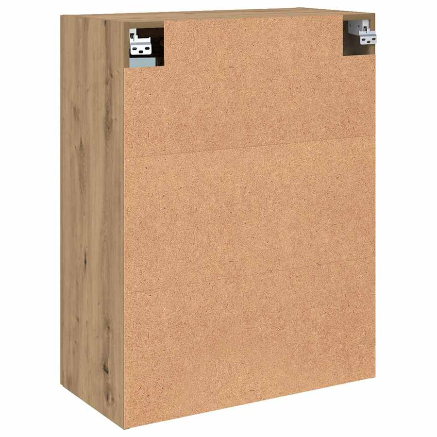 Wandgemonteerde Kasten 2 pcs artisanaal eikenkleurig