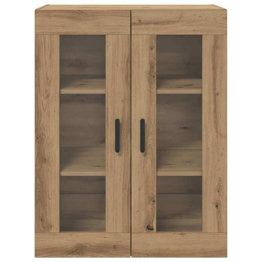 Wandgemonteerde Kasten 2 pcs artisanaal eikenkleurig