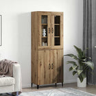 Tall cabinet 2 pcs Engineered wood Artisan Oak