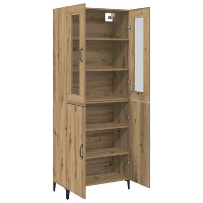 Hoge kast 2 pcs Artisan Eiken Bewerkt hout