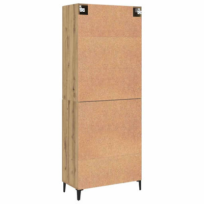 Hoge kast 2 pcs Artisan Eiken Bewerkt hout