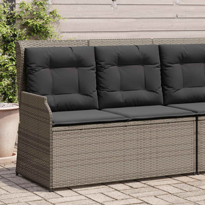 Tuinbank Grijs poly rattan