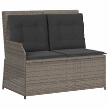 Tuinbank Grijs poly rattan