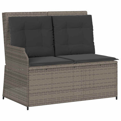 Tuinbank Grijs poly rattan