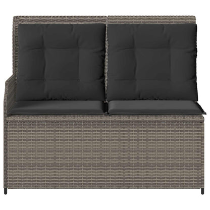 Tuinbank Grijs poly rattan