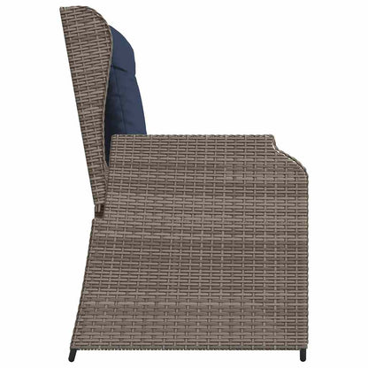 Tuinbank Grijs poly rattan