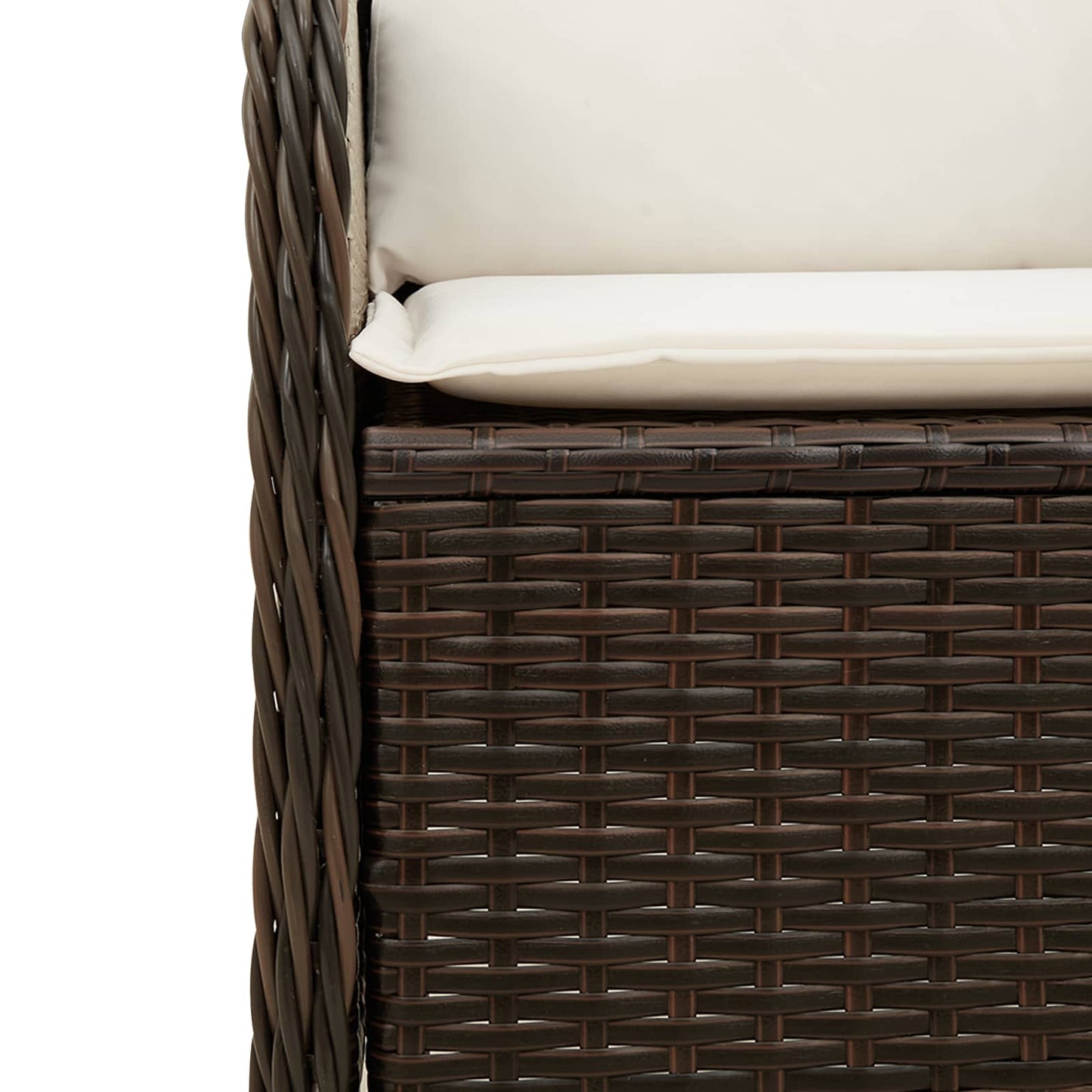 Tuinbank Bruin poly rattan