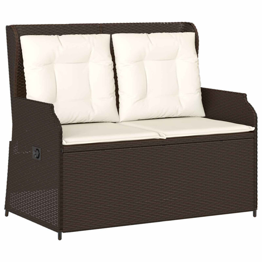 Tuinbank Bruin poly rattan