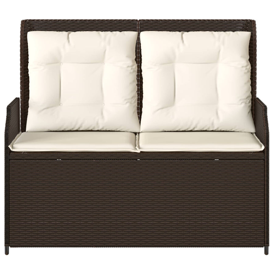 Tuinbank Bruin poly rattan