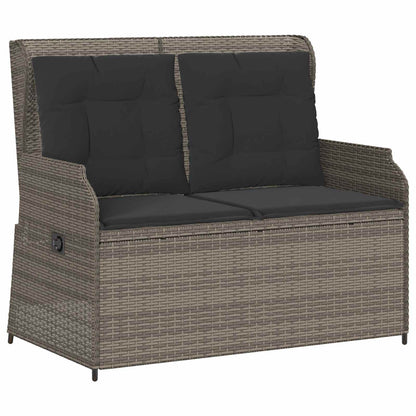 Tuinbank Grijs poly rattan