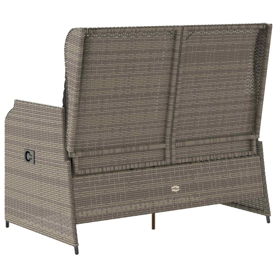 Tuinbank Grijs poly rattan