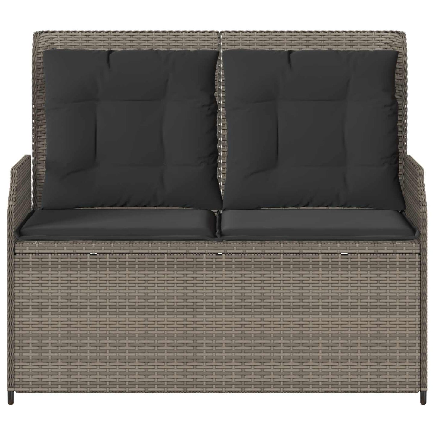 Tuinbank Grijs poly rattan
