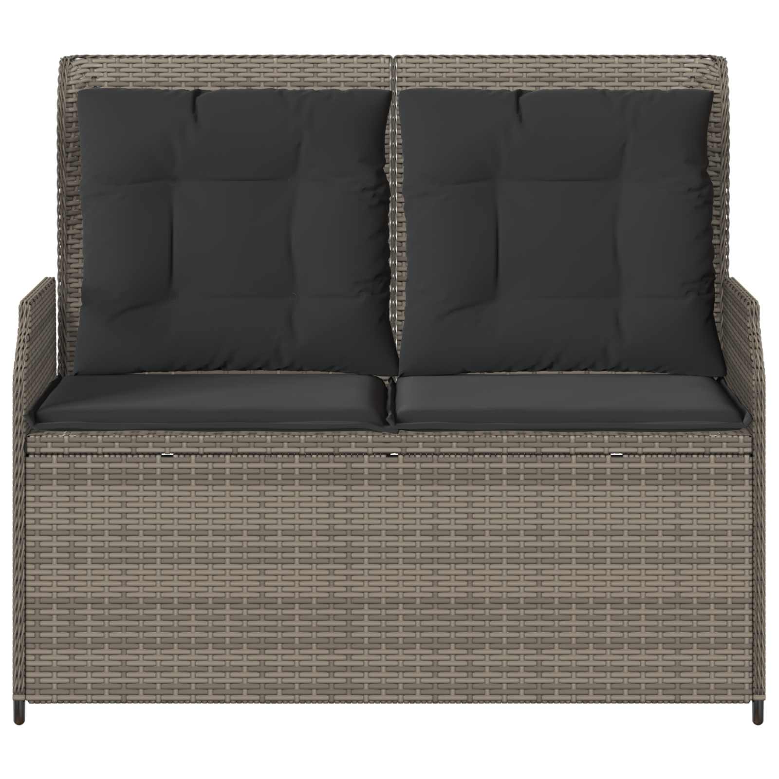 Tuinbank Grijs poly rattan