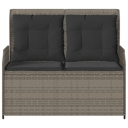 Tuinbank Grijs poly rattan
