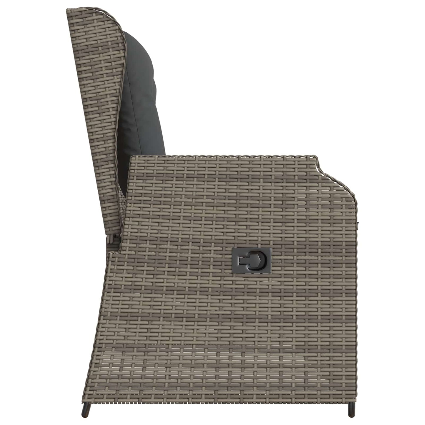 Tuinbank Grijs poly rattan