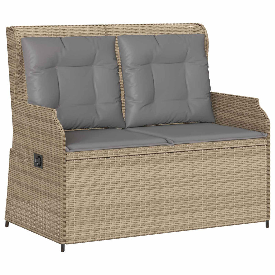 Tuinbank Beige poly rattan
