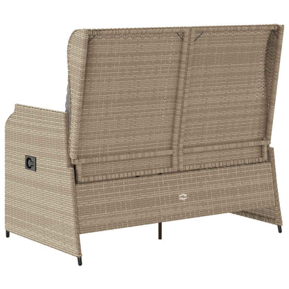 Tuinbank Beige poly rattan