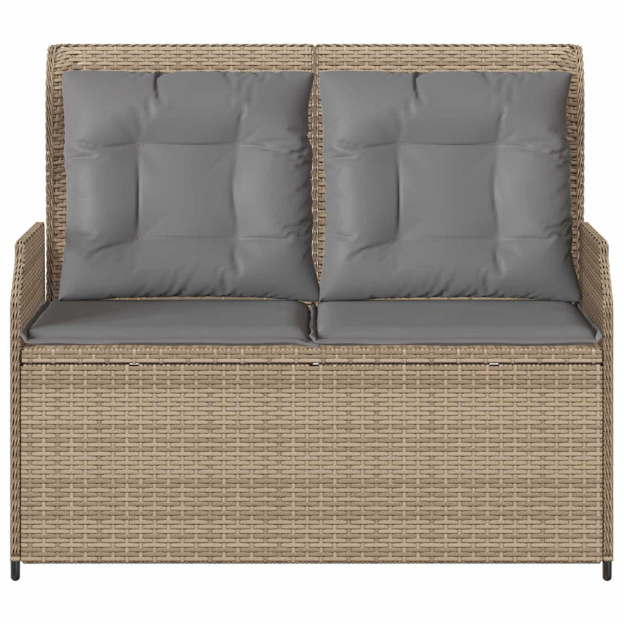 Tuinbank Beige poly rattan