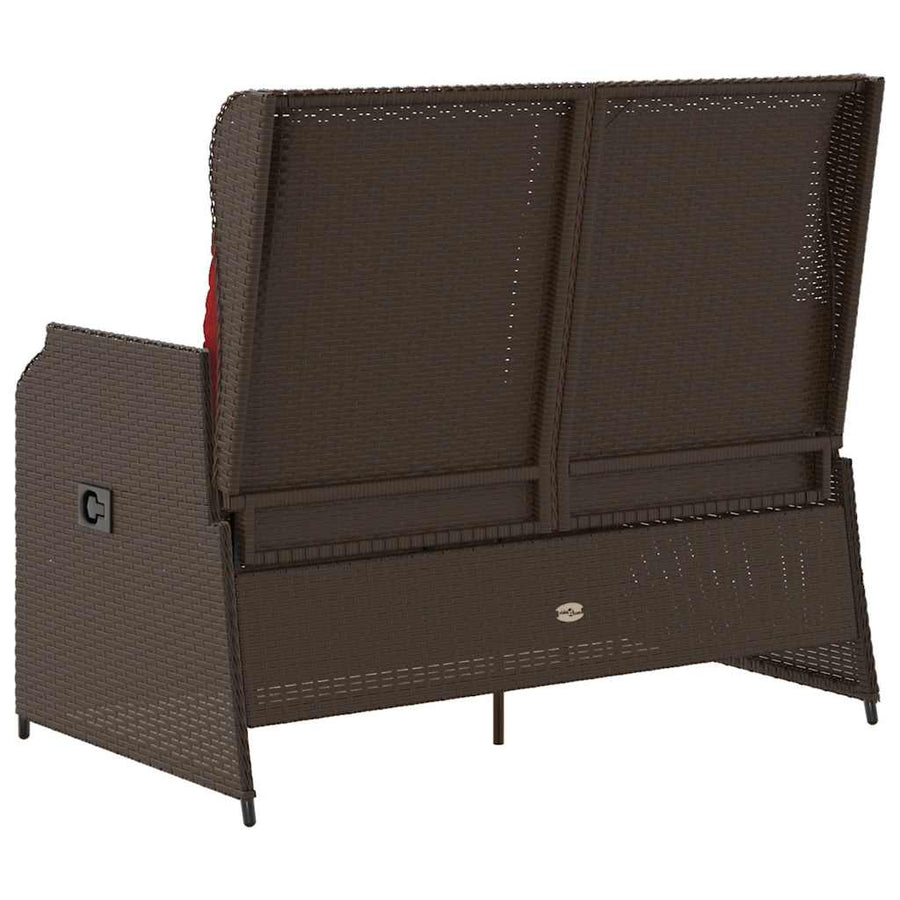 Tuinbank Bruin poly rattan