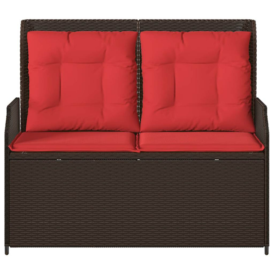 Tuinbank Bruin poly rattan