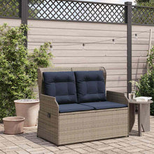 Tuinbank Grijs poly rattan