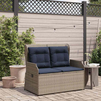 Tuinbank Grijs poly rattan
