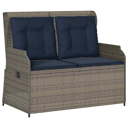Tuinbank Grijs poly rattan