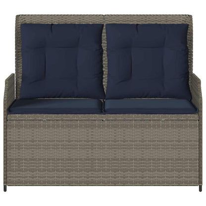 Tuinbank Grijs poly rattan