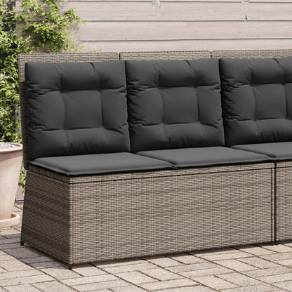 Tuinbank Grijs poly rattan