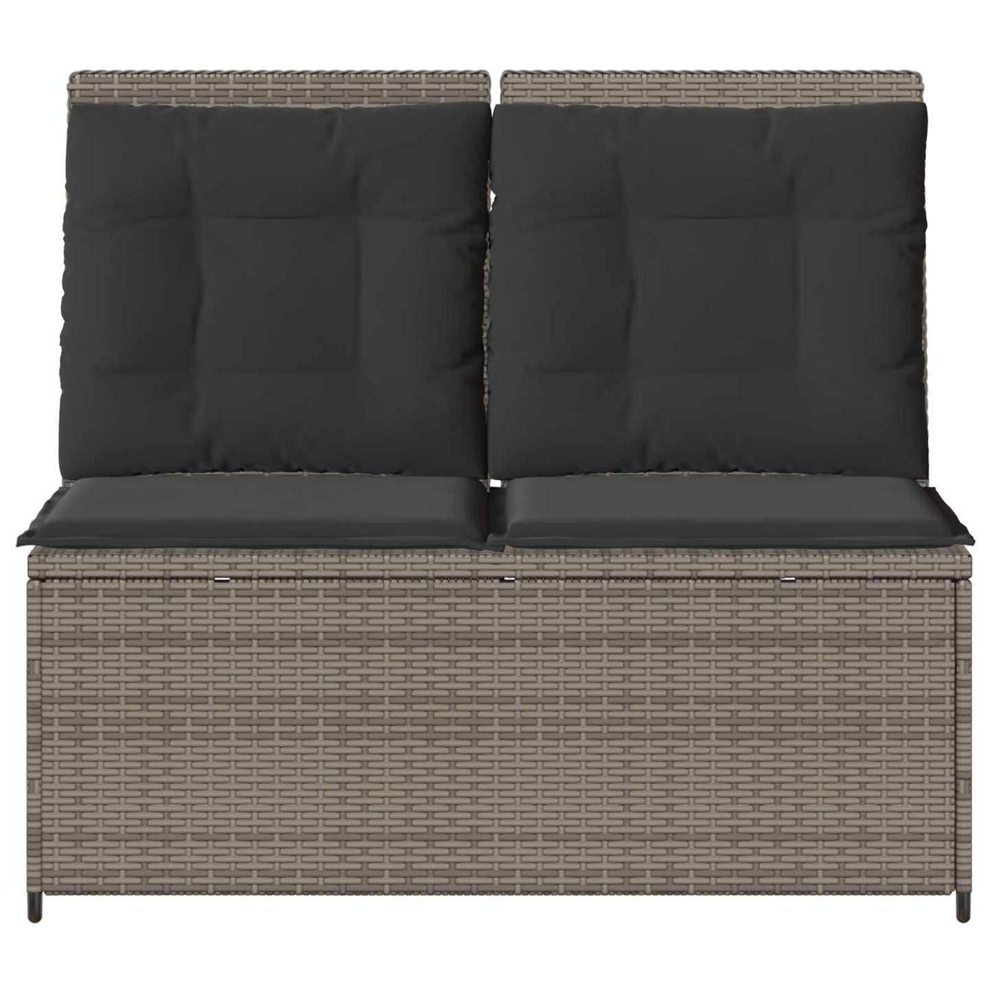 Tuinbank Grijs poly rattan