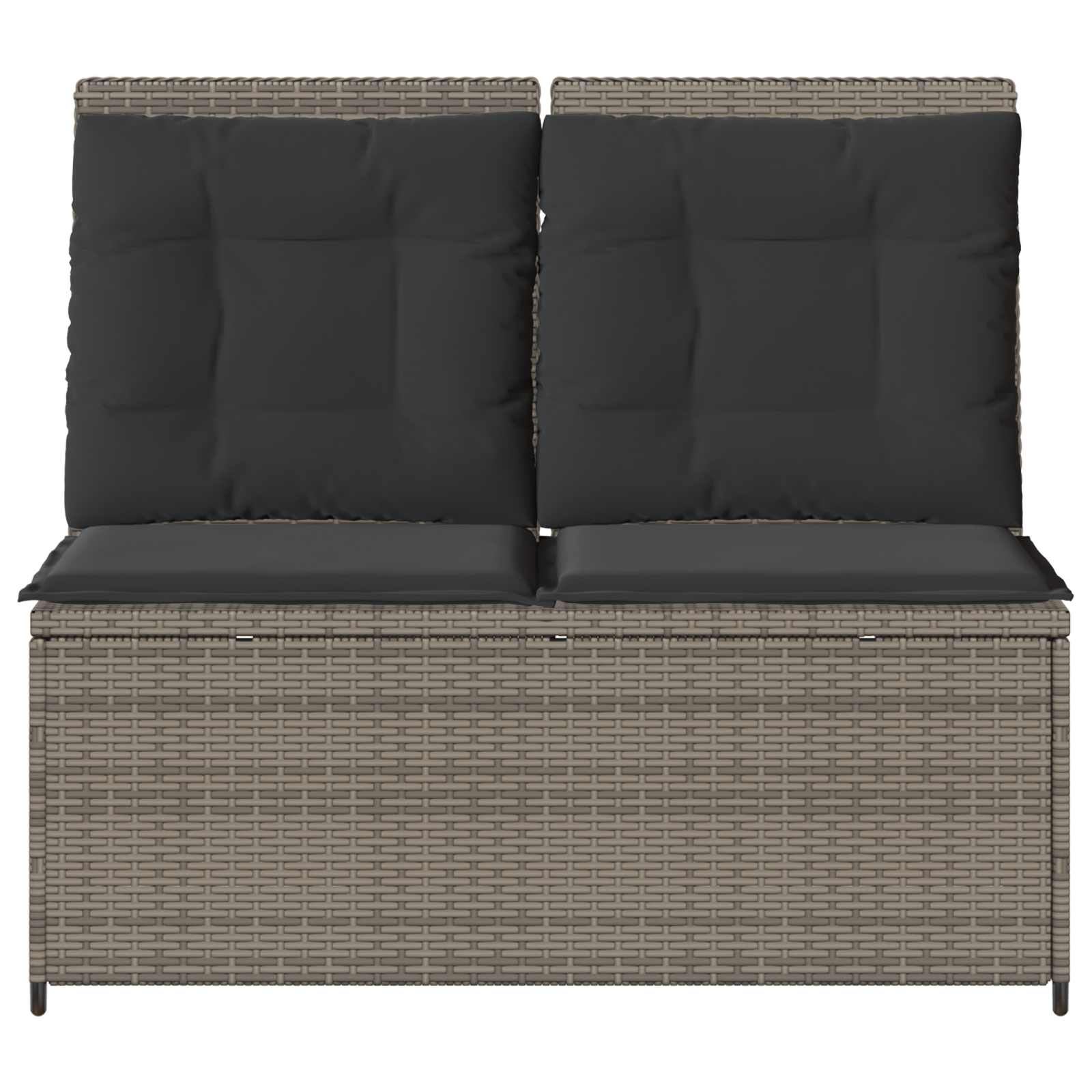 Tuinbank Grijs poly rattan