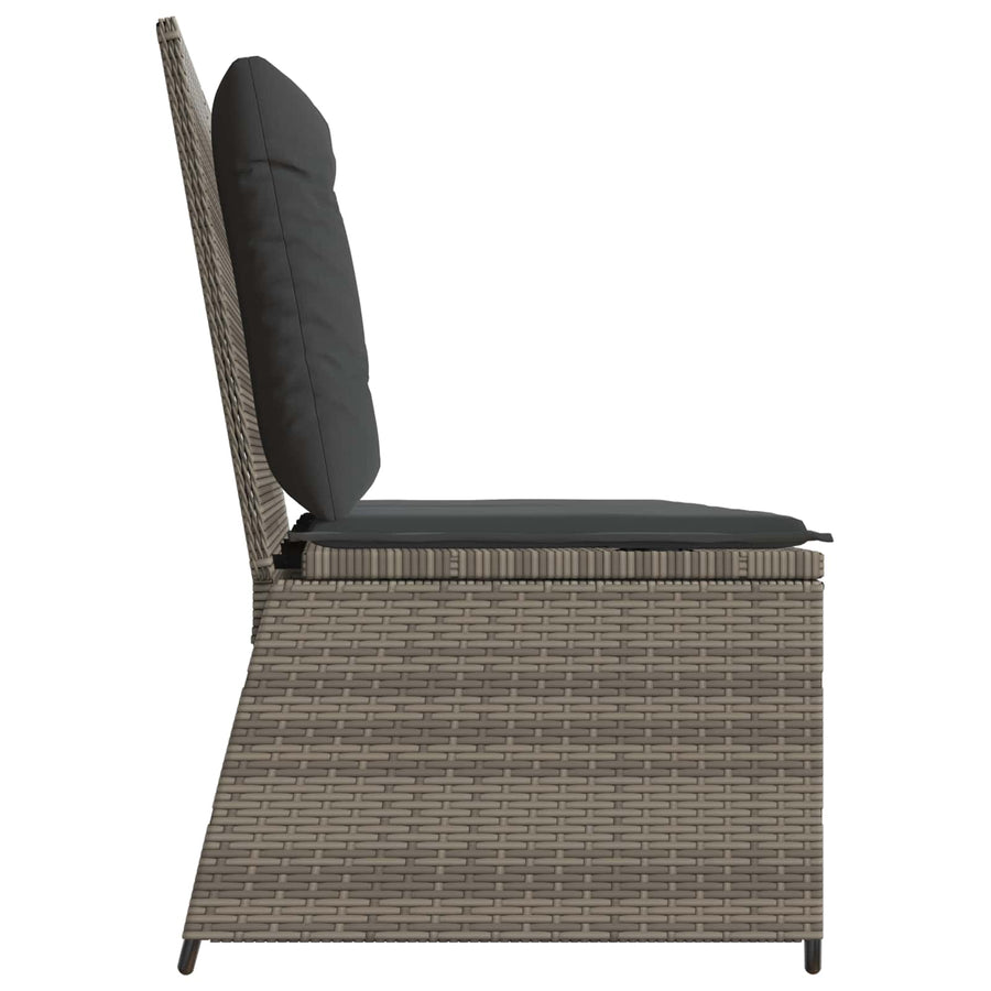 Tuinbank Grijs poly rattan