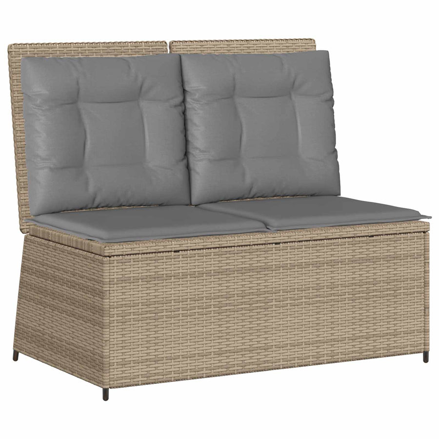 Tuinbank Beige poly rattan