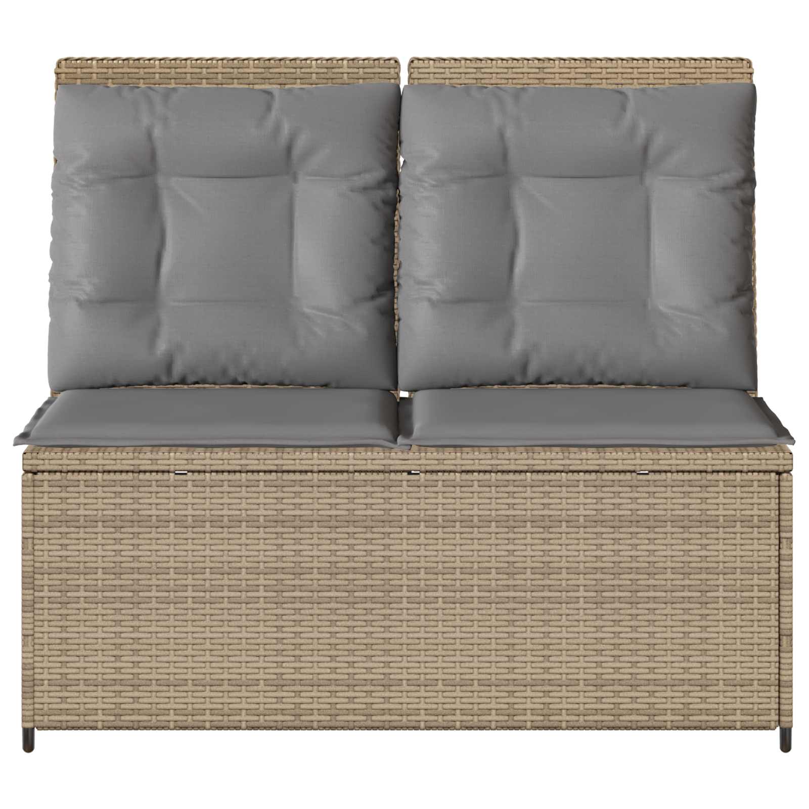 Tuinbank Beige poly rattan