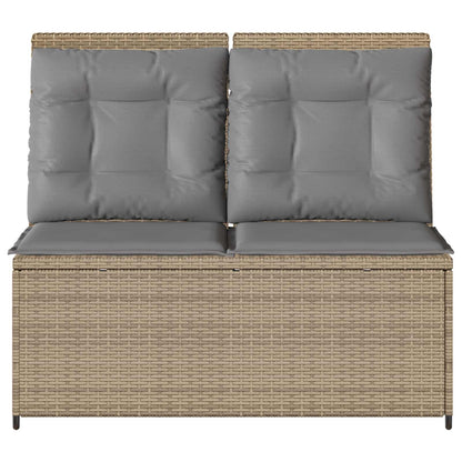 Tuinbank Beige poly rattan