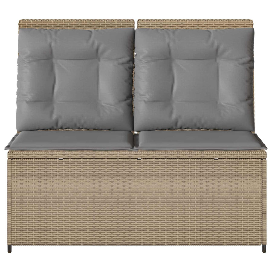 Tuinbank Beige poly rattan