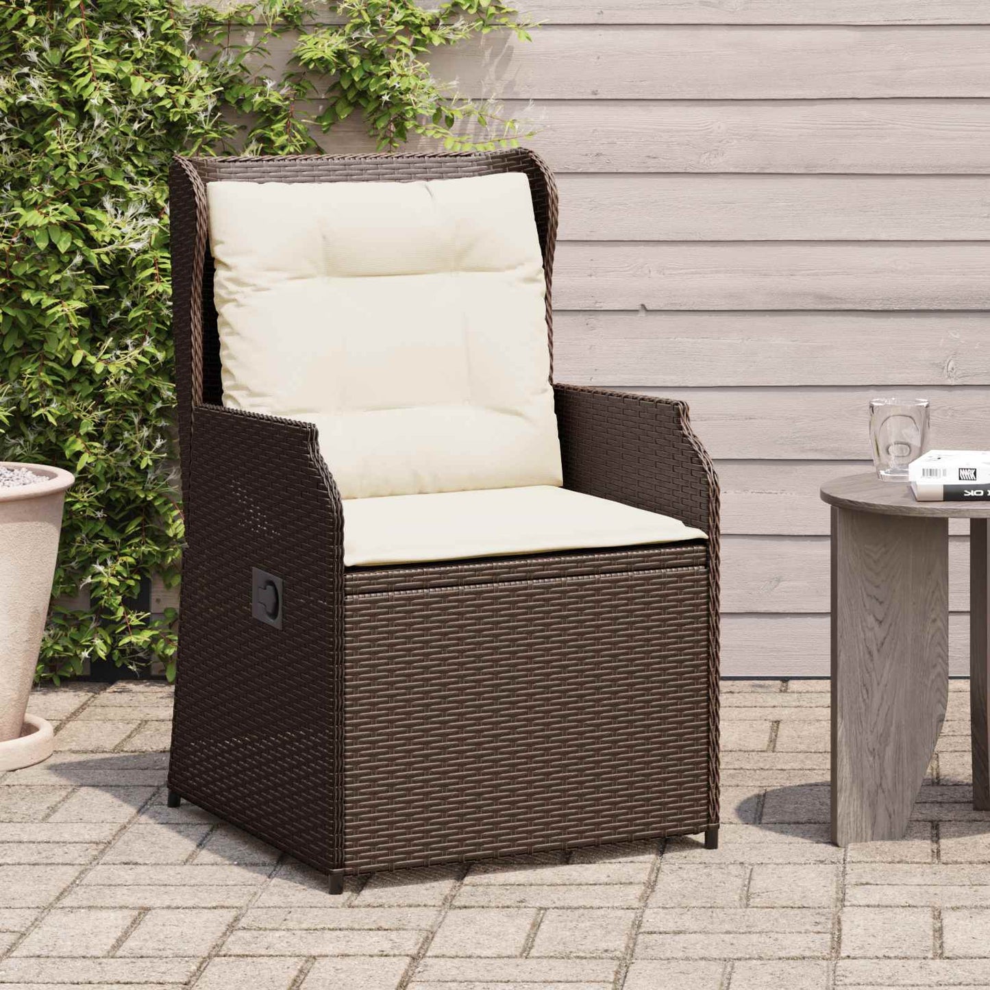 Tuinbank 2 pcs Bruin poly rattan
