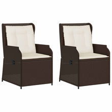 Tuinbank 2 pcs Bruin poly rattan