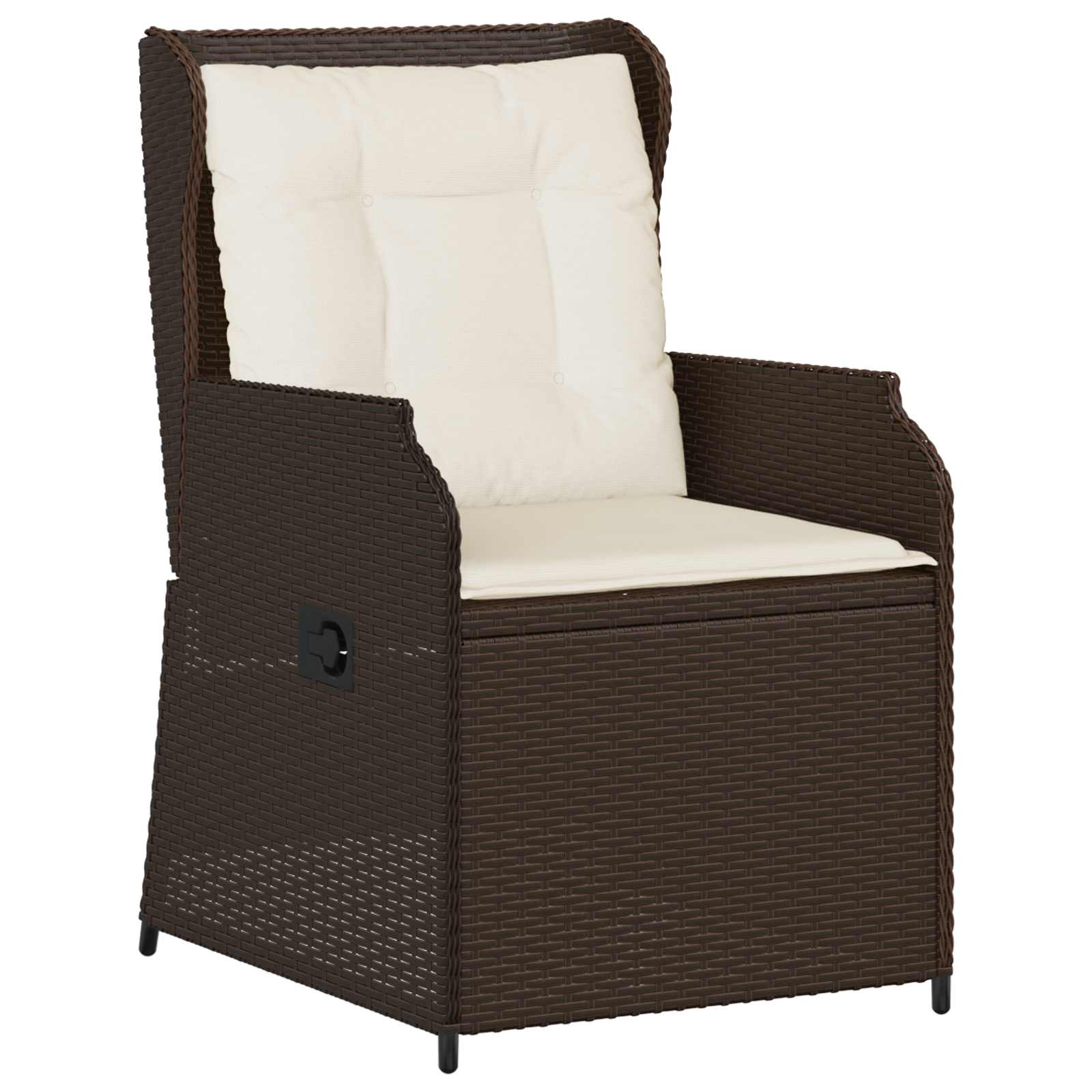 Tuinbank 2 pcs Bruin poly rattan