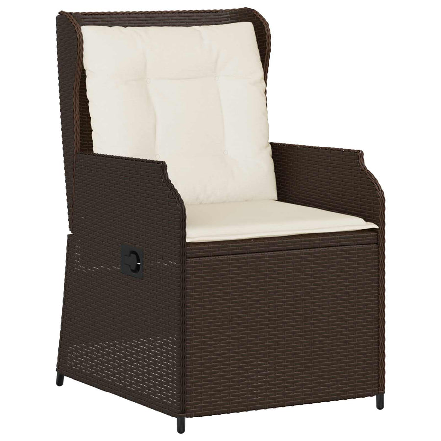 Tuinbank 2 pcs Bruin poly rattan