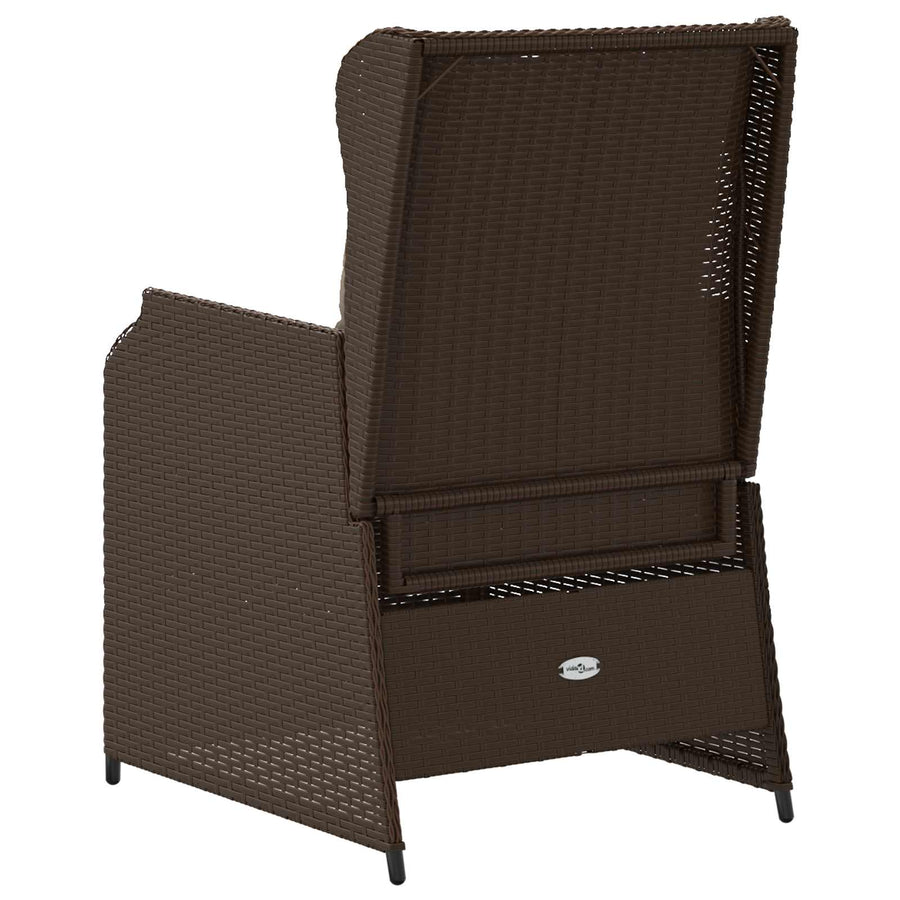 Tuinbank 2 pcs Bruin poly rattan