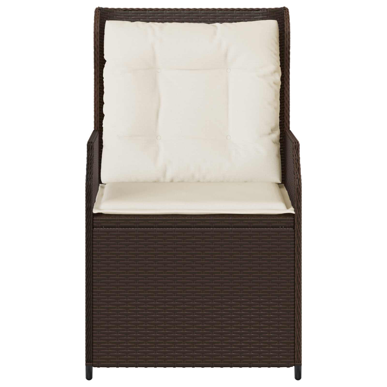 Tuinbank 2 pcs Bruin poly rattan