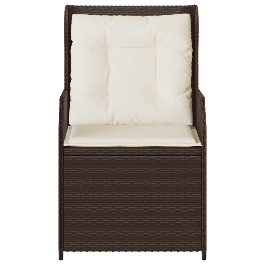 Tuinbank 2 pcs Bruin poly rattan