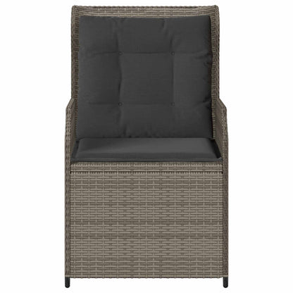 Tuinbank 2 pcs Grijs poly rattan