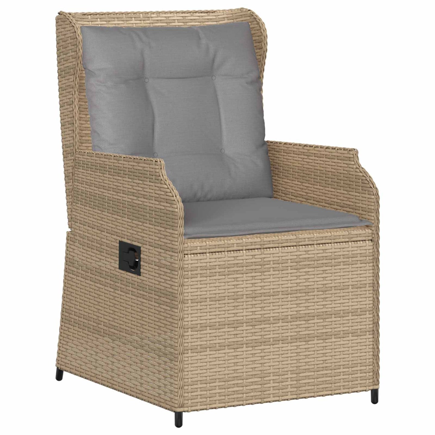 Tuinbank 2 pcs Beige poly rattan