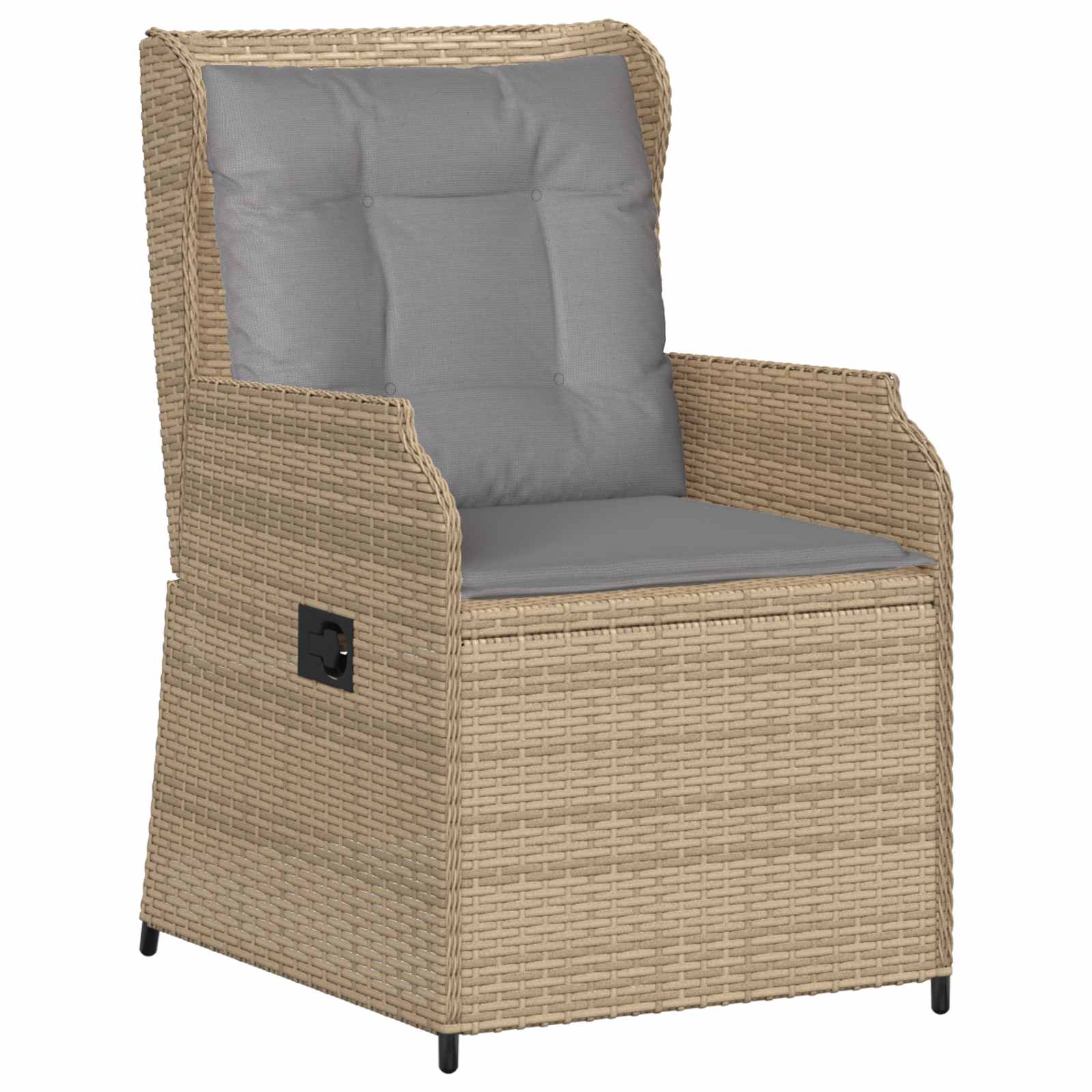 Tuinbank 2 pcs Beige poly rattan