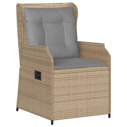 Tuinbank 2 pcs Beige poly rattan
