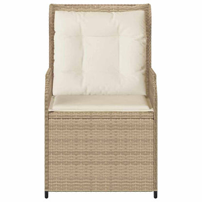Tuinbank 2 pcs Beige poly rattan